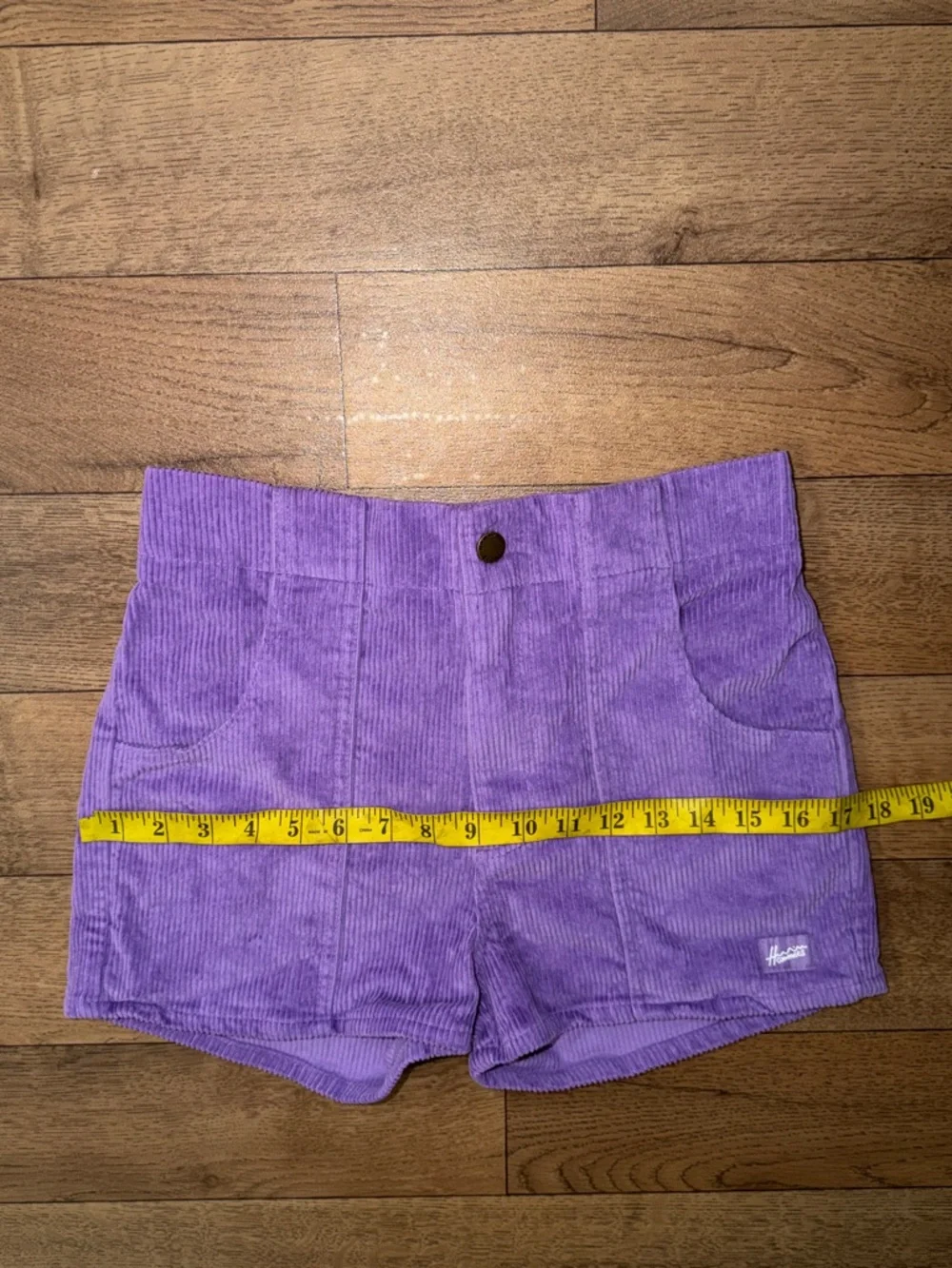 Hammies Size 28 Purple Corduroy Shorts Retro Roller Rink Unisex Bottoms Trendy - Picture 9 of 12